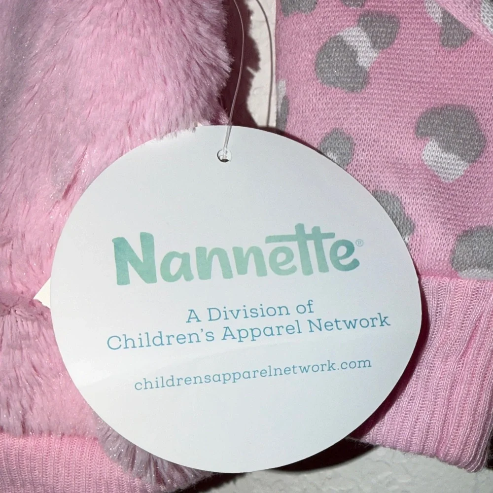 Nannette Pink Cat Face Sweater with Gray‎ Accents